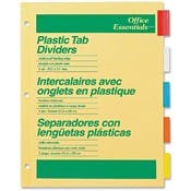 Insertable Index Dividers - 5 Count, 5 Colored Tabs