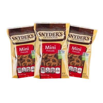 Snyder's Mini Pretzels - 1.50 oz, 48 Pack