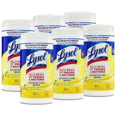 Lysol Disinfecting Wipes - 6 Pack