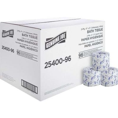 Genuine Joe Toilet Paper Rolls - 96 Pack