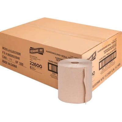 Embossed Hardwound Roll Towels  - 6 Pack