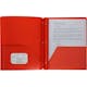 2 Pocket Poly Folders - 3 Prong, Red (2 of 4)