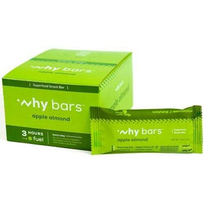 Why Bars Superfood Protein Snack Bars - 24 Pack, Apple Almond