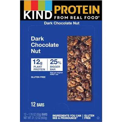 KIND Protein Bars - Dark Chocolate Nut, 1.76 oz, 12 Pack