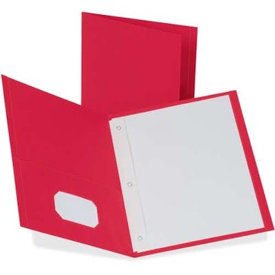 Recycled Pocket Folder - Red