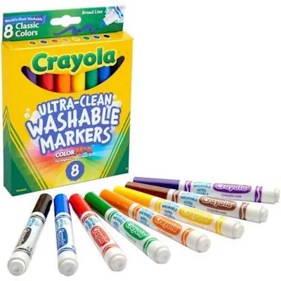 Crayola Classic Washable Markers - 8 Count
