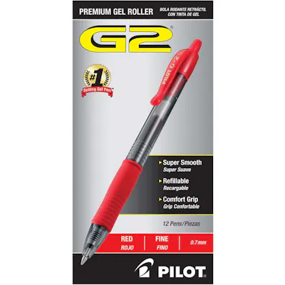 G2 Premium Gel Ink Retractable Pens - Red