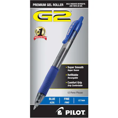 G2 Premium Gel Ink Retractable Pens - Blue