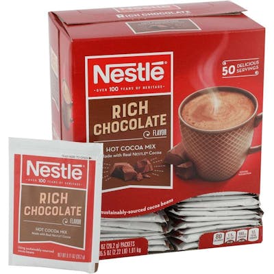 Nestle Rich Chocolate Packets - 50 Pack