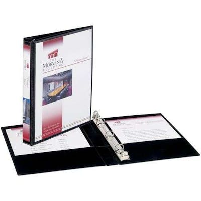 1/2" Mini Durable View Binder - Black