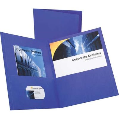 Recycled Pocket Folder - Purple
