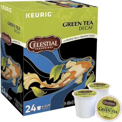 Celestial Seasonings Decaf Green Tea K-Cups - 24 Pack