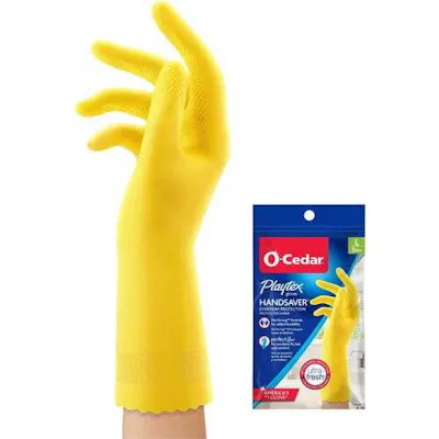 O-Cedar Playtex Handsaver Gloves, Large