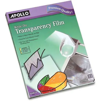 Write-On Transparency Film Sheets