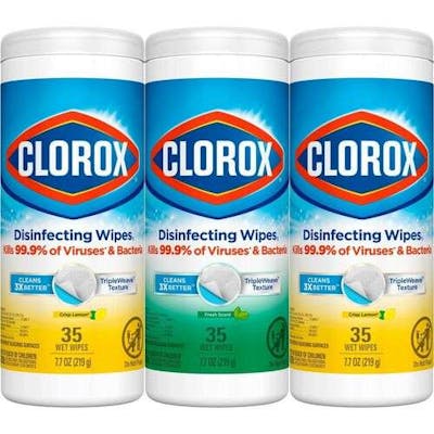 Clorox Disinfecting Cleaning Wipes, 3 Pack