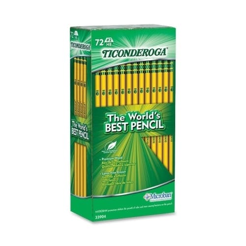 Wholesale Dixon Ticonderoga 2 Pencils 72 Count, Yellow, Latexfree