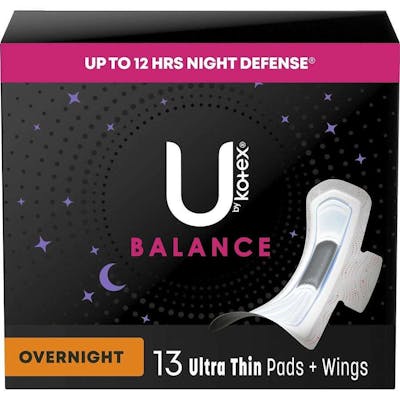 U by Kotex Ultra Thin Overnight Pads