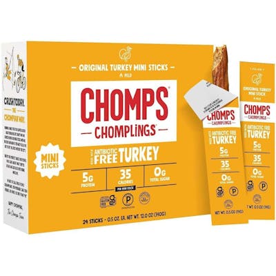 CHOMPS Chomplings Mini Turkey Snack Sticks