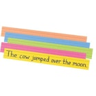Sentence Strips - Bright Colors, 1.5" Single Line Ruled, Dual Sided image number null