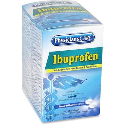 Ibuprofen Dispensers - 2 Tablets, 125 Count