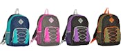 Classic Bungee Backpacks - Assorted Colors, 17"
