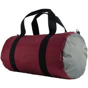 Roll Barrel Bags  -  Maroon/Silver, 40"