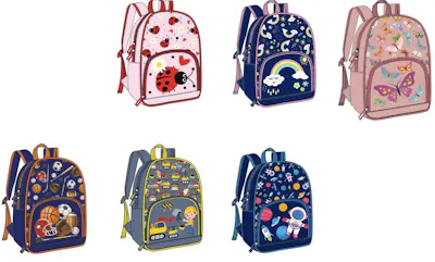 Kids Backpacks - Assorted Prints, 14"
