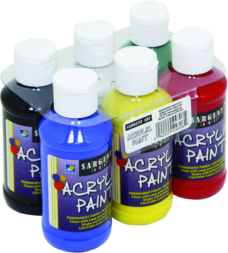 Wholesale Acrylic Paint Sets 4 oz, 6 Pack, Asst DollarDays