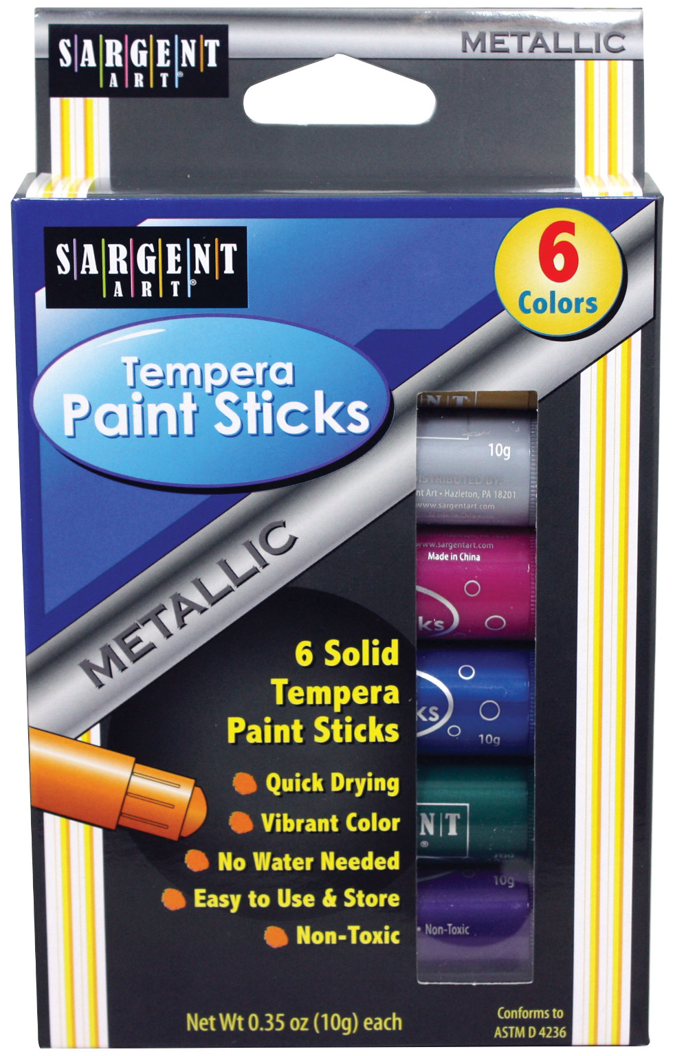 Wholesale Tempera Paint Stick Sets Metallic Colors