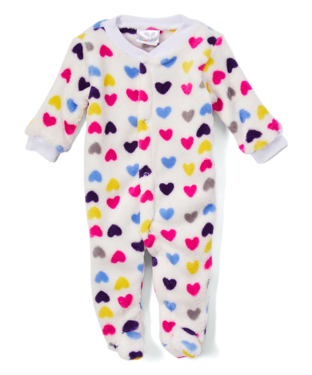Wholesale Newborn Cuddle Fleece Sleep Sack Hearts Multi