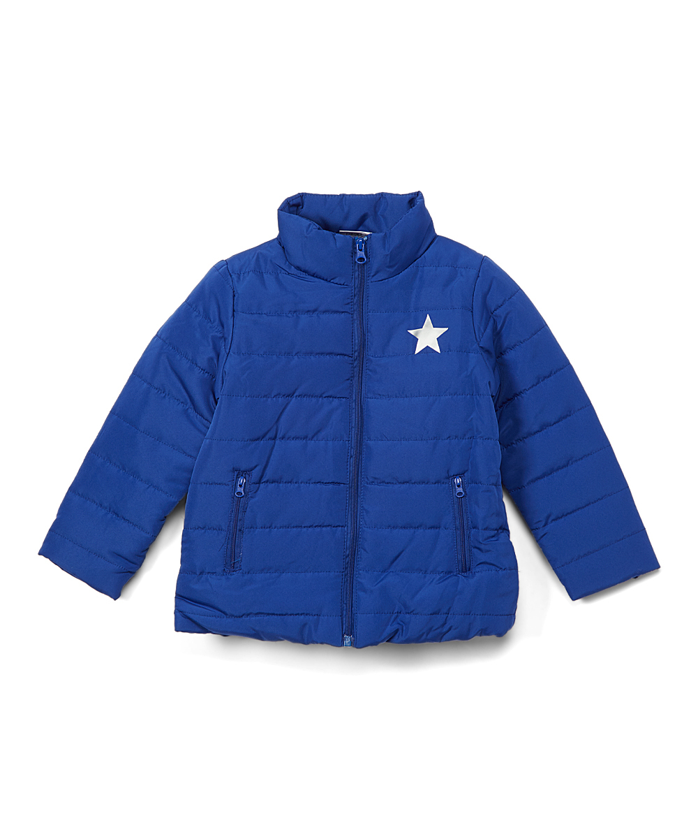 Wholesale Toddler Boys' Nylon Puffer Jackets Navy, Star, 2T4T