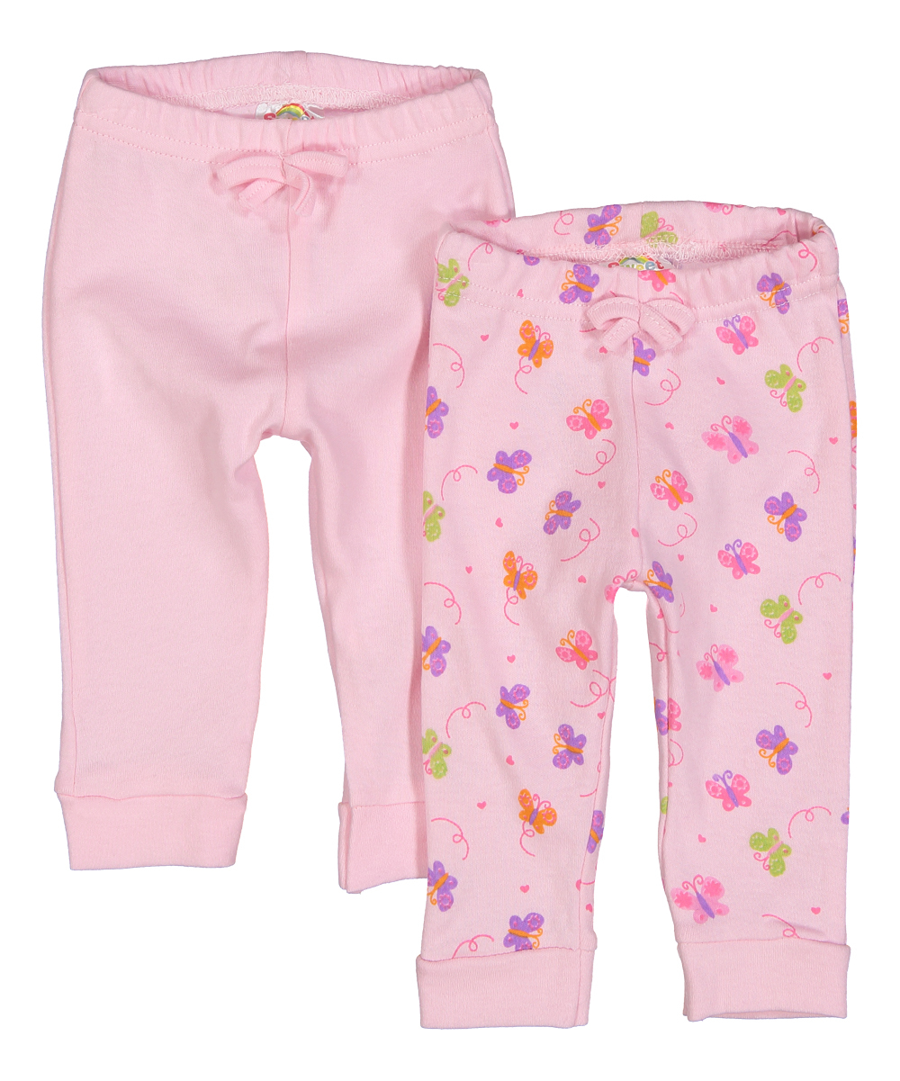 Wholesale Baby Girls 2 Pk Printed Pants Butterfly DollarDays