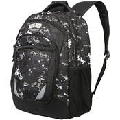 16" Polyester Backpacks - Gray Camo, Splash-Resistant, Padded