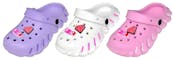 Heart & Diamond Girls Clogs - Assorted, Size 11/12-4, Age 4-8 Years