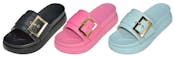 Buckle Platform Slides - Assorted