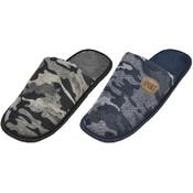 Men's Corduroy Slippers - Camo, Assorted