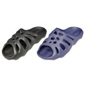 Men's Web Top Slides - Black, Navy, Size 7-13
