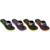 Girls' Butterfly Sandals - Assorted Colors, Size 11/12 - 4, Age 4-8 Years