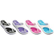 Women's Wedge Flip Flops - Floral Designs, Size 5/6-11