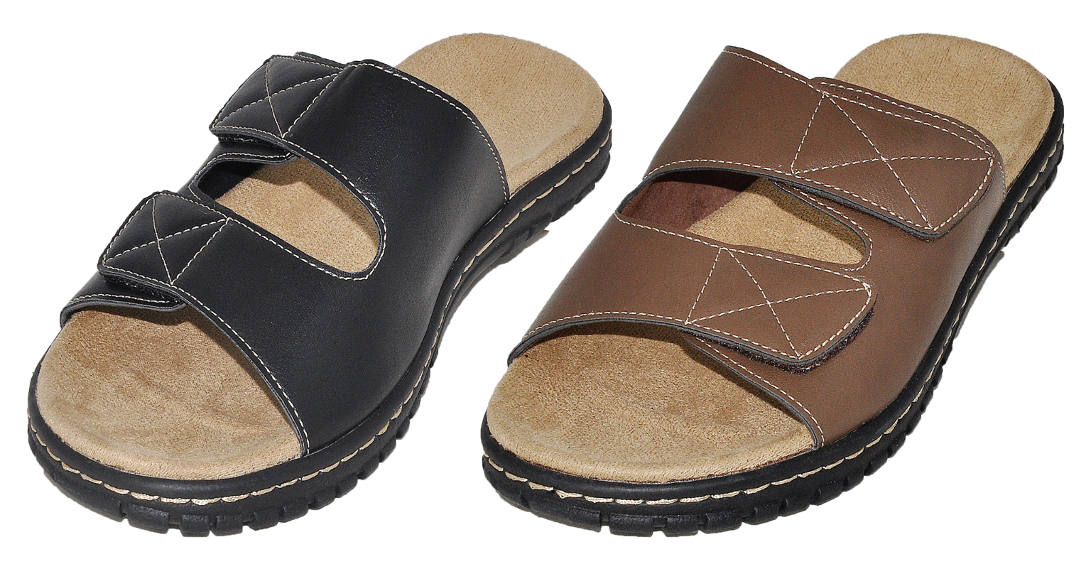 mens wide sandals with velcro