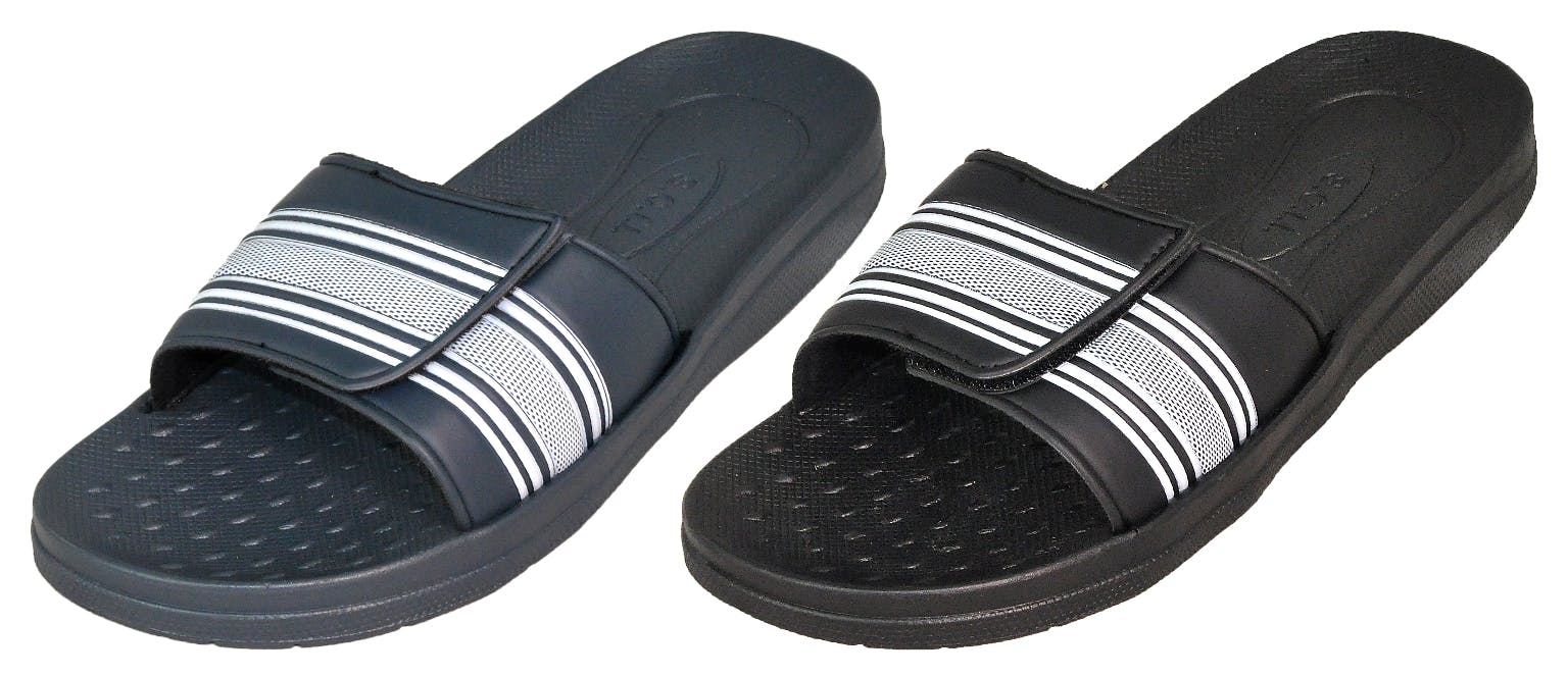 men's velcro slide sandals
