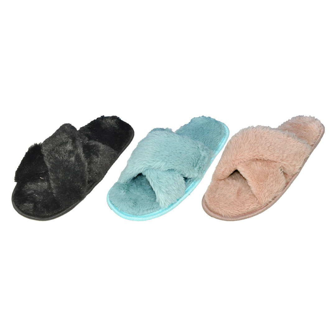 Plain Gejuff Unisex-Adult Soft Fluffy Furry Fur Cloth Warm Winter Slippers,  Size: 6.7.8.9.10 at Rs 499/pair in New Delhi