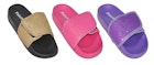 Girls' Glitter Slide Sandals - Adjustable, Size 11-4, Age 4-8 Years image number null
