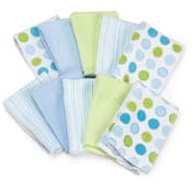 Terry Baby Washcloths - Blue, 10 Pack