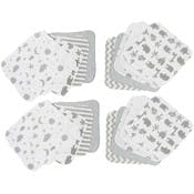 Terry Baby Washcloths - Grey, 20 Pack