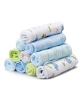 Terry Baby Washcloths - Blue Elephant, 10 Pack image number null