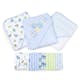 Baby Hooded Towels &amp; Washcloths Sets - Blue Dinos, 23-Piece Gift Set (1 of 2)