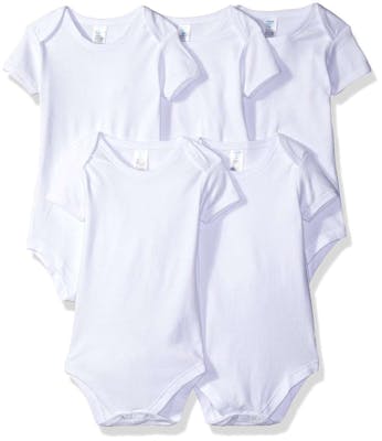 Short Sleeve Bodysuits - 5 Pack, 6 Months