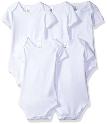 Short Sleeve Bodysuits - 5 Pack, 9 Months