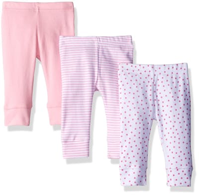 Baby Pants - Pink, 18 Months, 3 Pack